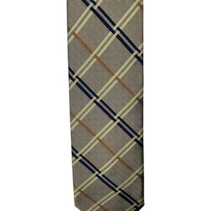 Classic Plaid Tie in Blue and Brown